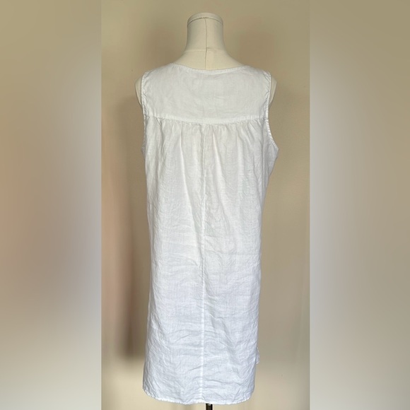 ARTISAN NY Sleeveless Linen Short White Dress size medium - Picture 4 of 5